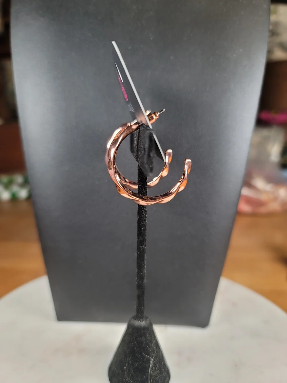 Paparazzi Copper Twisted Hoop Earrings
